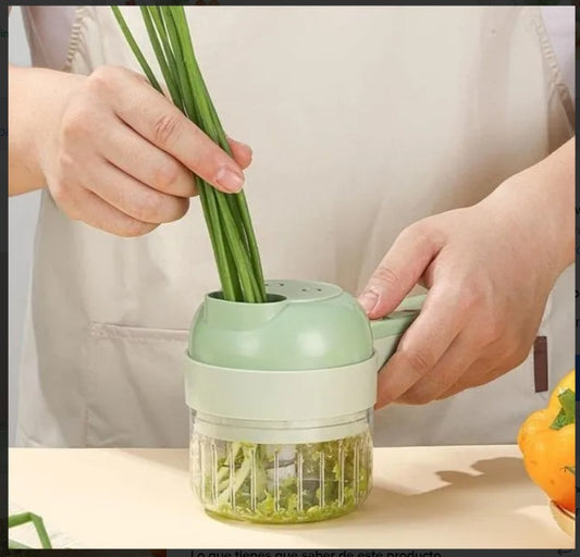 🥕 Cortador Eléctrico de Verduras 4 en 1®