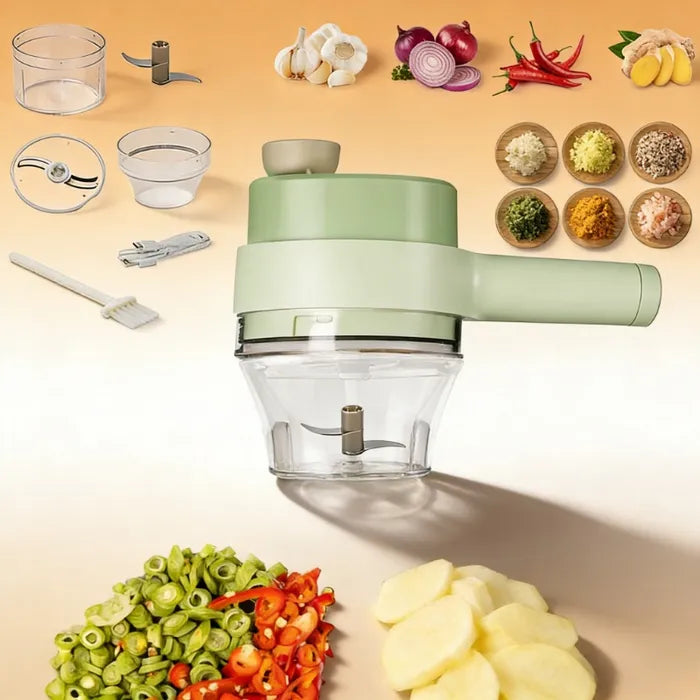🥕 Cortador Eléctrico de Verduras 4 en 1®